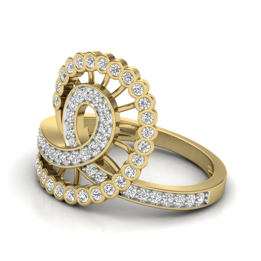 Yellow Gold Plated Sterling Silver Ring