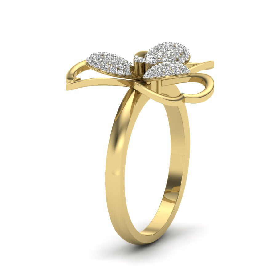 Yellow Gold Plated Sterling Silver Ring