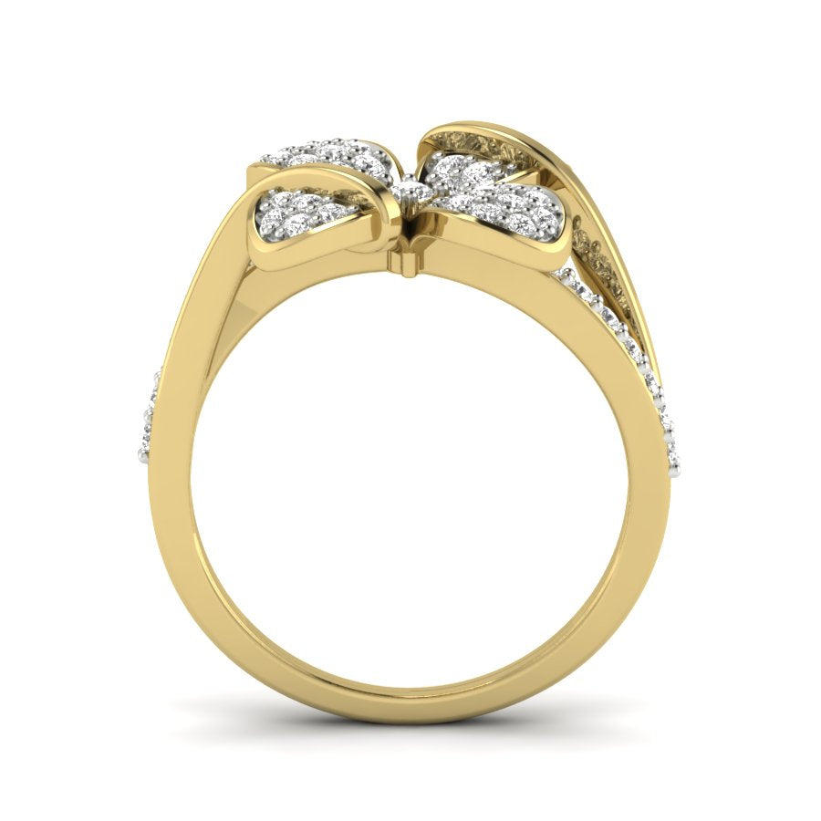 Yellow Gold Plated Sterling Silver Ring