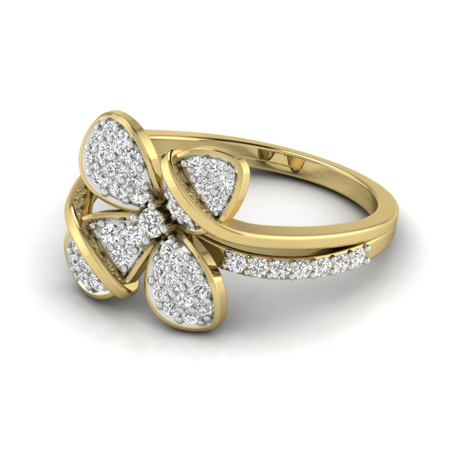 Yellow Gold Plated Sterling Silver Ring