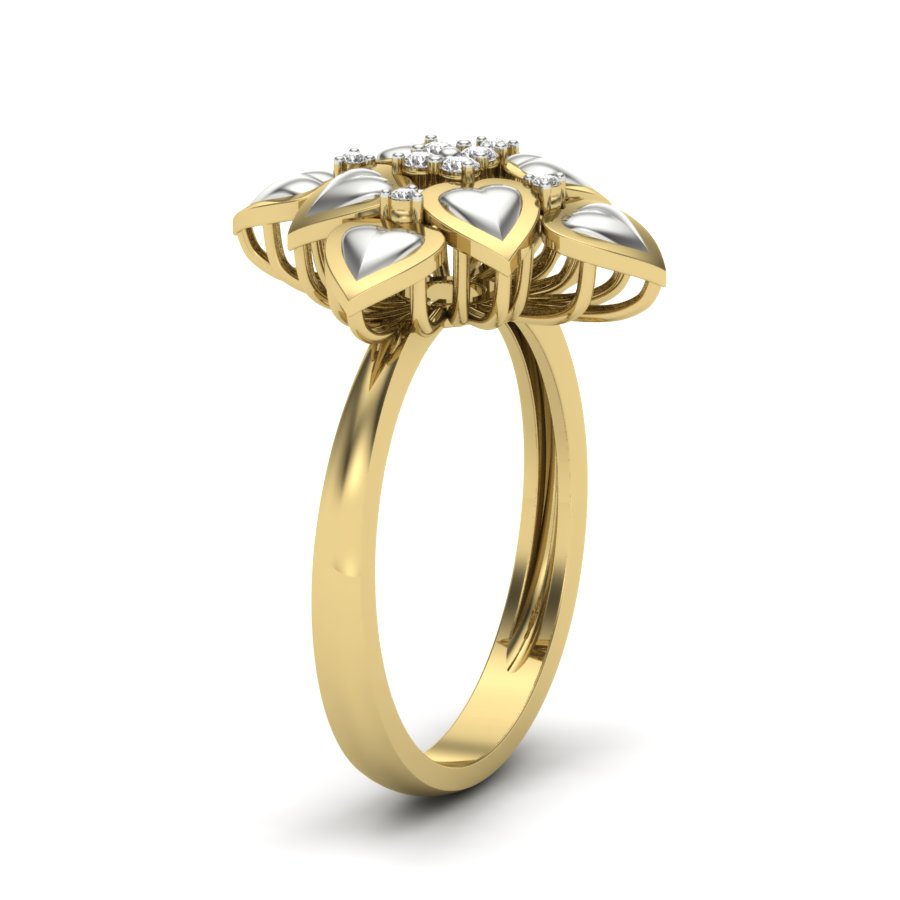 Yellow Gold Plated Sterling Silver Ring