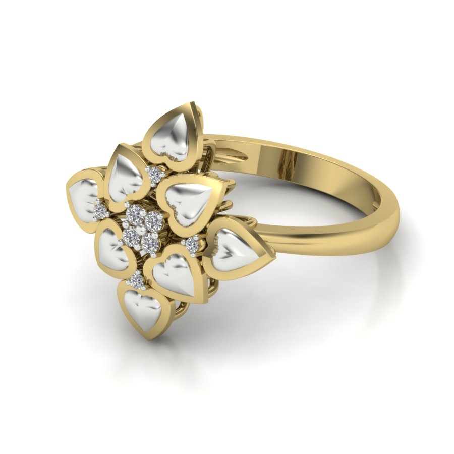 Yellow Gold Plated Sterling Silver Ring