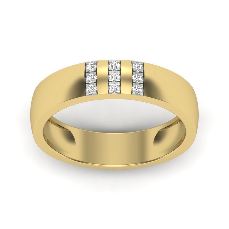 Yellow Gold Plated Sterling Silver Ring