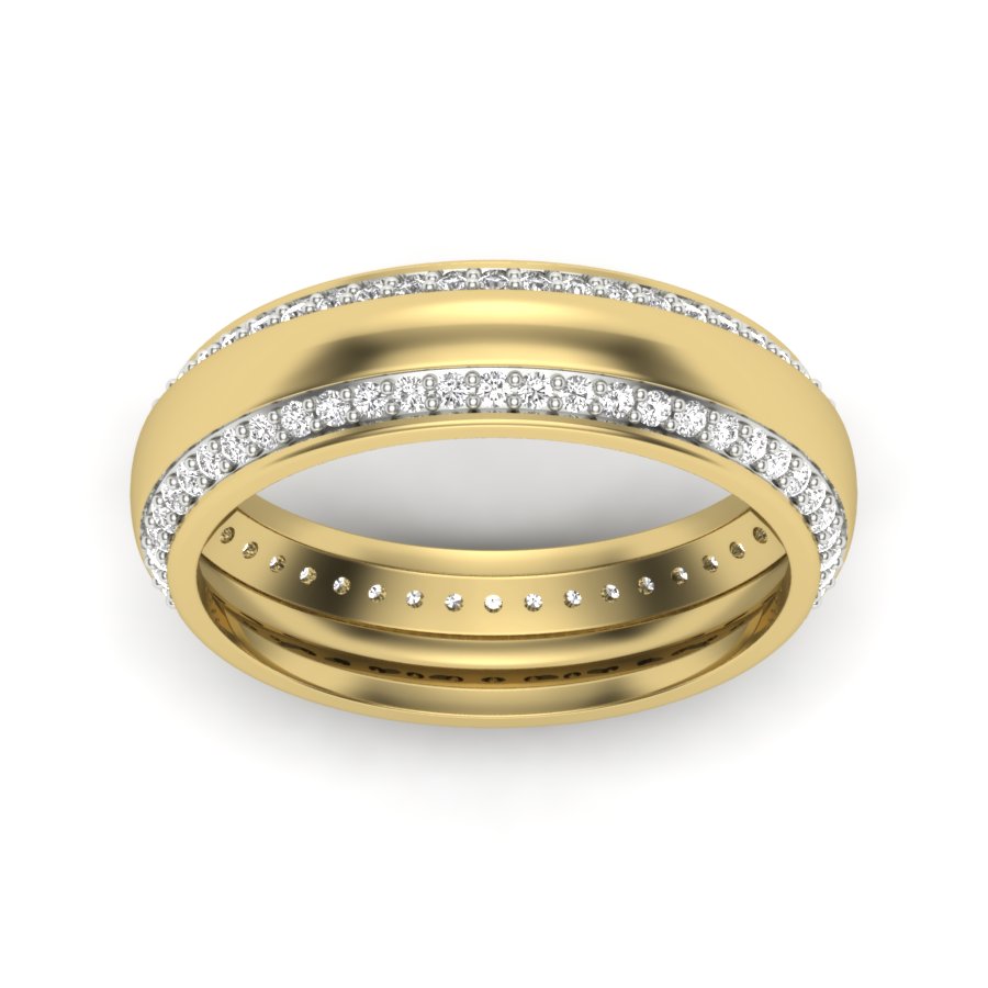 Yellow Gold Plated Sterling Silver Ring