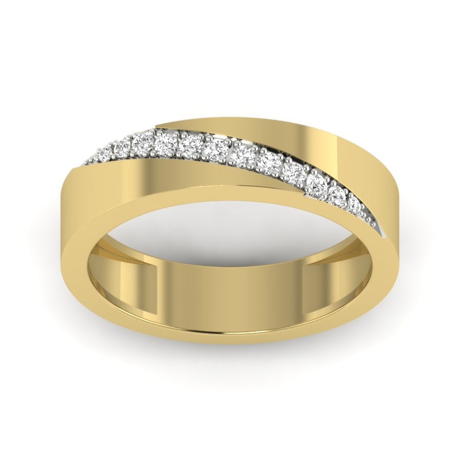 Yellow Gold Plated Sterling Silver Ring