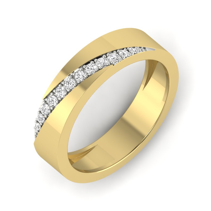 Yellow Gold Plated Sterling Silver Ring