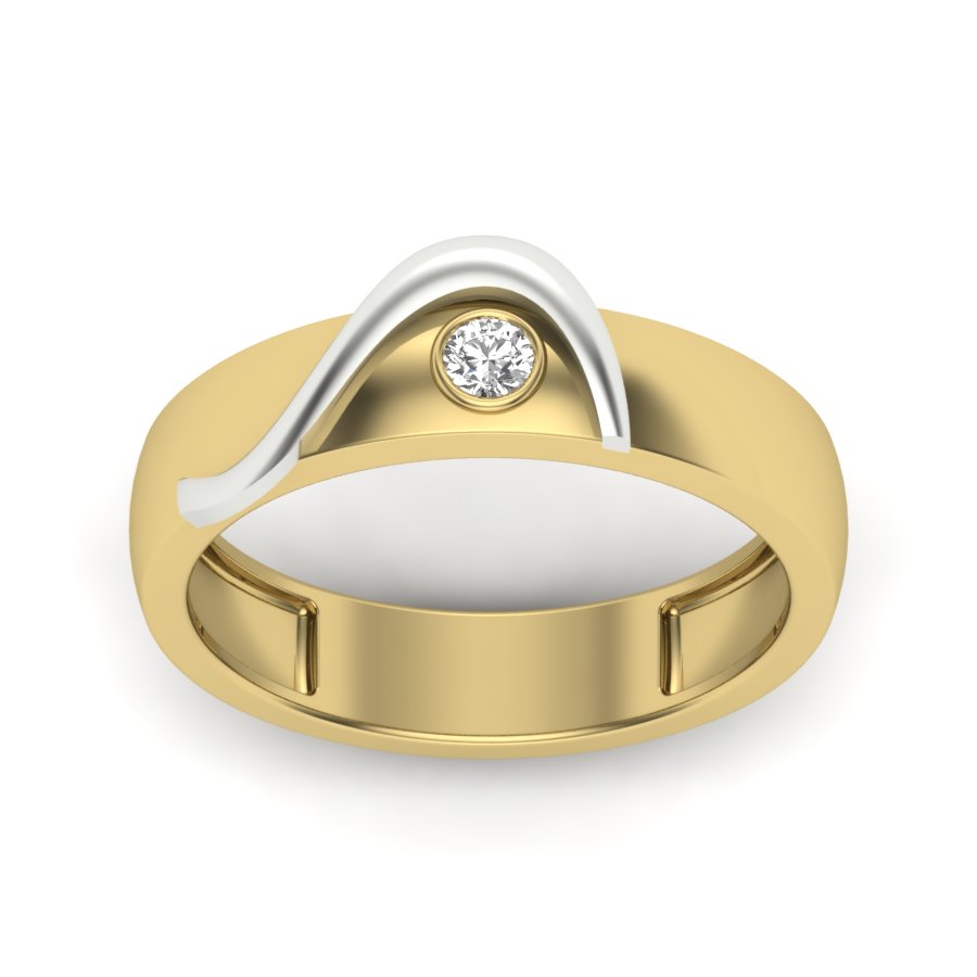 Yellow Gold Plated Sterling Silver Ring
