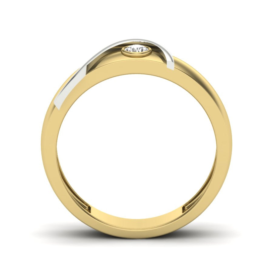 Yellow Gold Plated Sterling Silver Ring