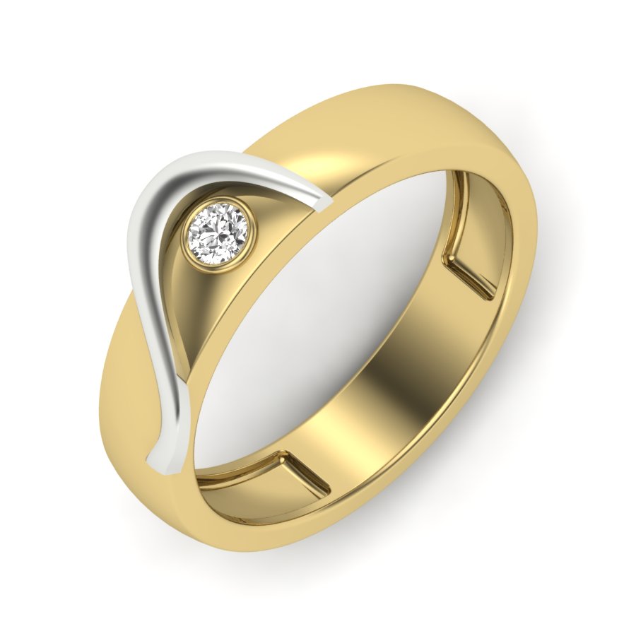 Yellow Gold Plated Sterling Silver Ring