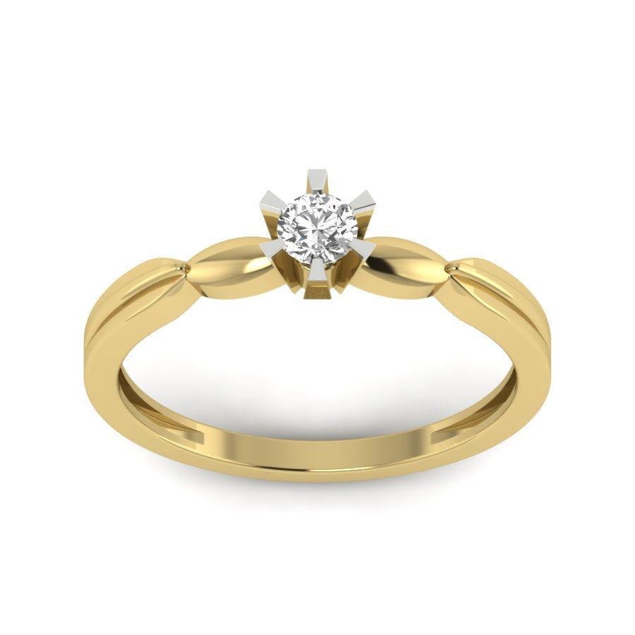 Yellow Gold Plated Sterling Silver Ring