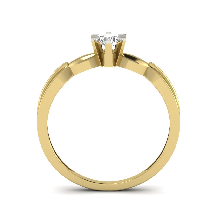Yellow Gold Plated Sterling Silver Ring
