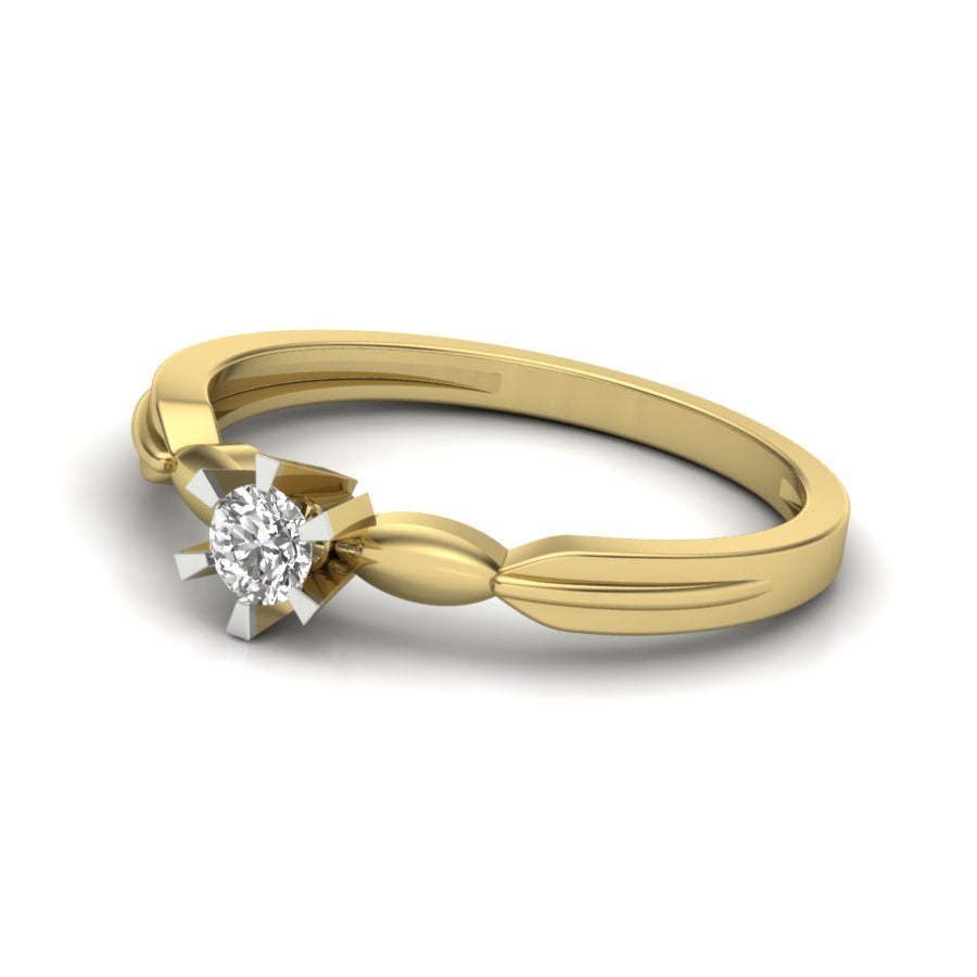 Yellow Gold Plated Sterling Silver Ring
