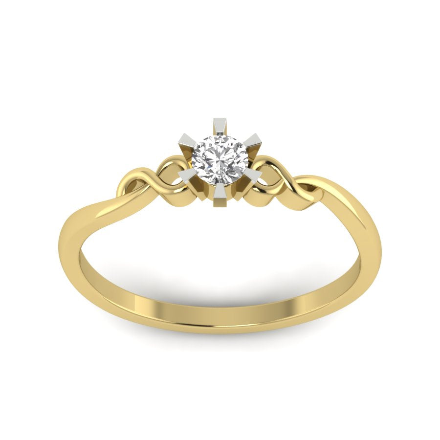 Yellow Gold Plated Sterling Silver Ring