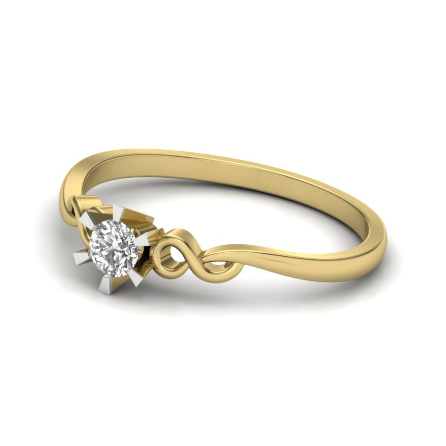 Yellow Gold Plated Sterling Silver Ring