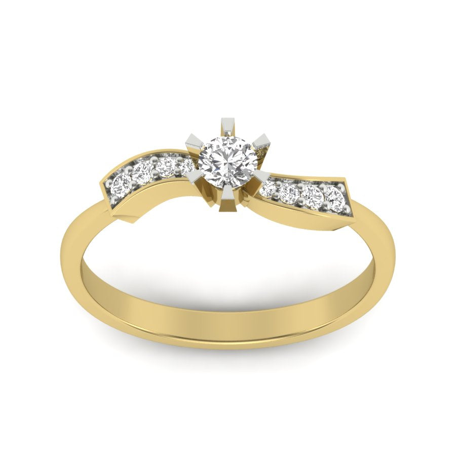 Yellow Gold Plated Sterling Silver Ring