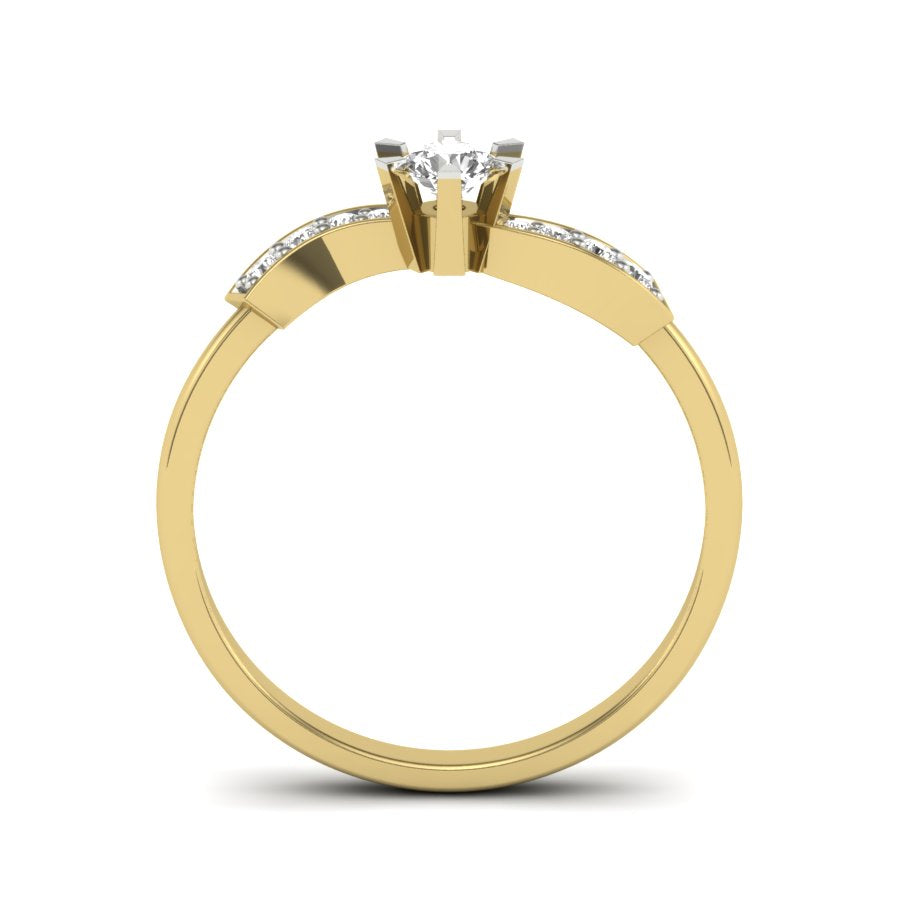 Yellow Gold Plated Sterling Silver Ring