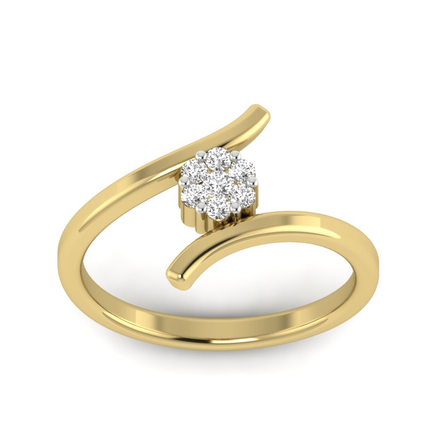 Yellow Gold Plated Sterling Silver Ring