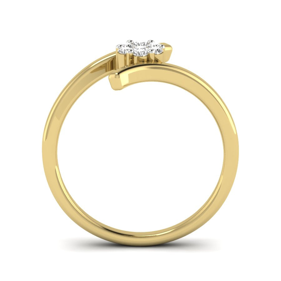 Yellow Gold Plated Sterling Silver Ring