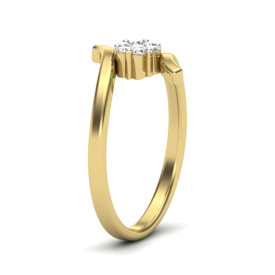 Yellow Gold Plated Sterling Silver Ring
