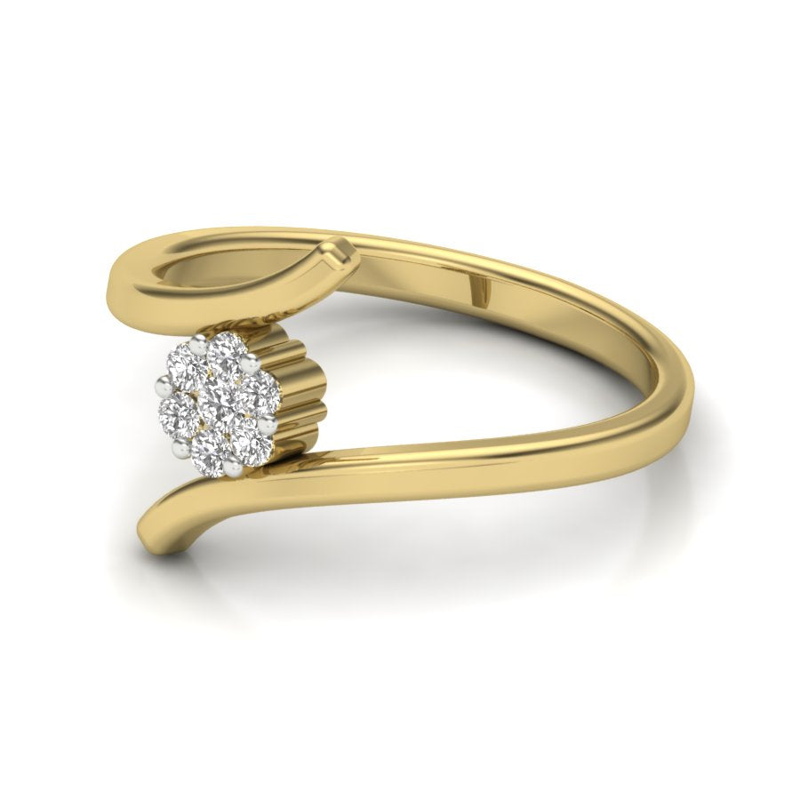 Yellow Gold Plated Sterling Silver Ring