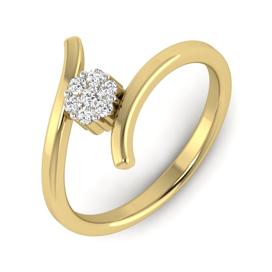 Yellow Gold Plated Sterling Silver Ring
