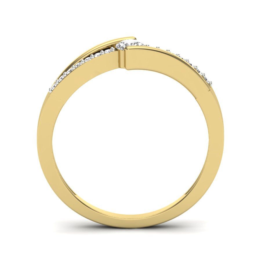 Yellow Gold Plated Sterling Silver Ring