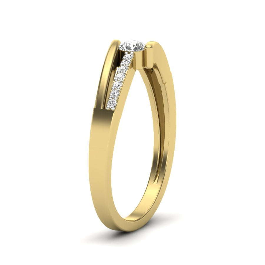 Yellow Gold Plated Sterling Silver Ring