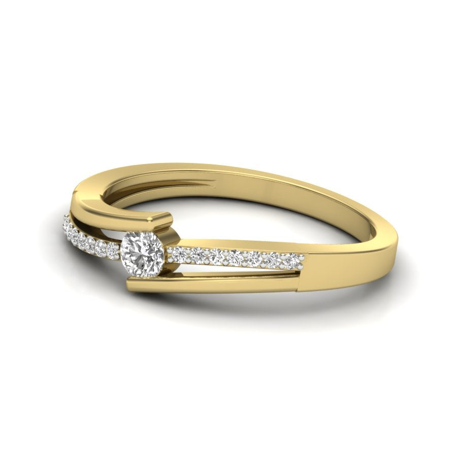 Yellow Gold Plated Sterling Silver Ring