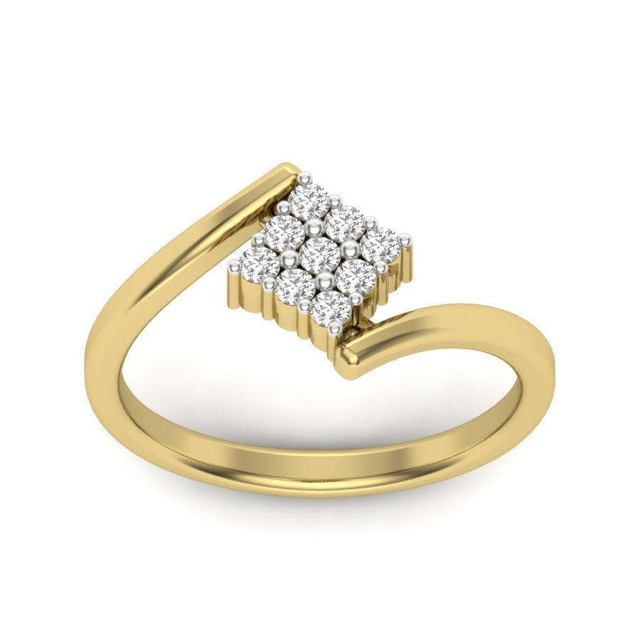 Yellow Gold Plated Sterling Silver Ring