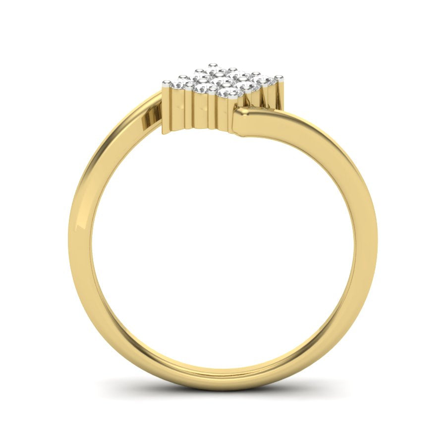 Yellow Gold Plated Sterling Silver Ring