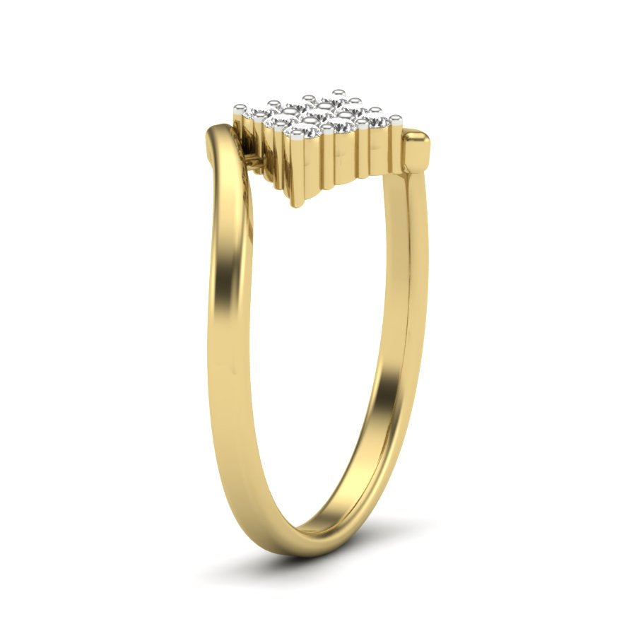 Yellow Gold Plated Sterling Silver Ring