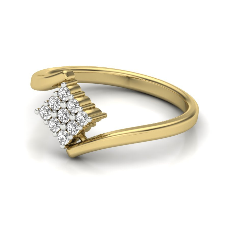 Yellow Gold Plated Sterling Silver Ring