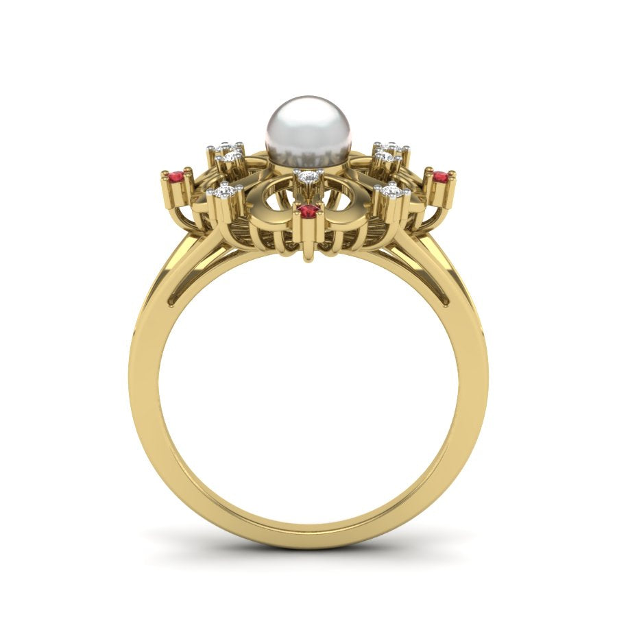 Yellow Gold Plated Sterling Silver Ring