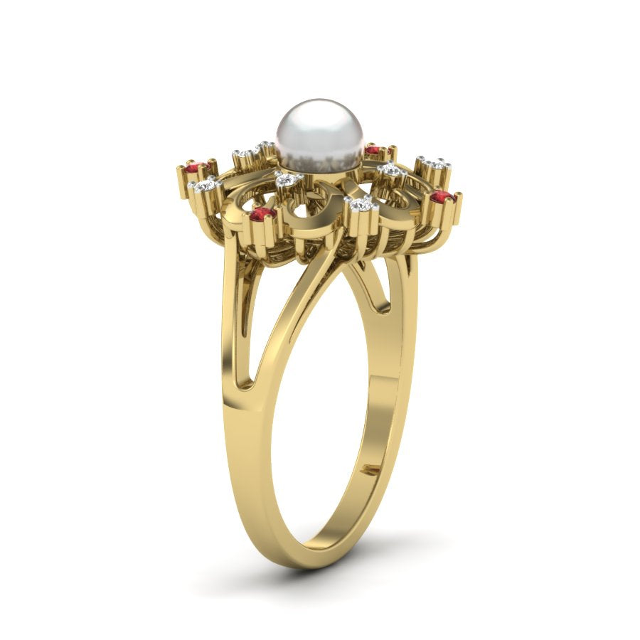 Yellow Gold Plated Sterling Silver Ring