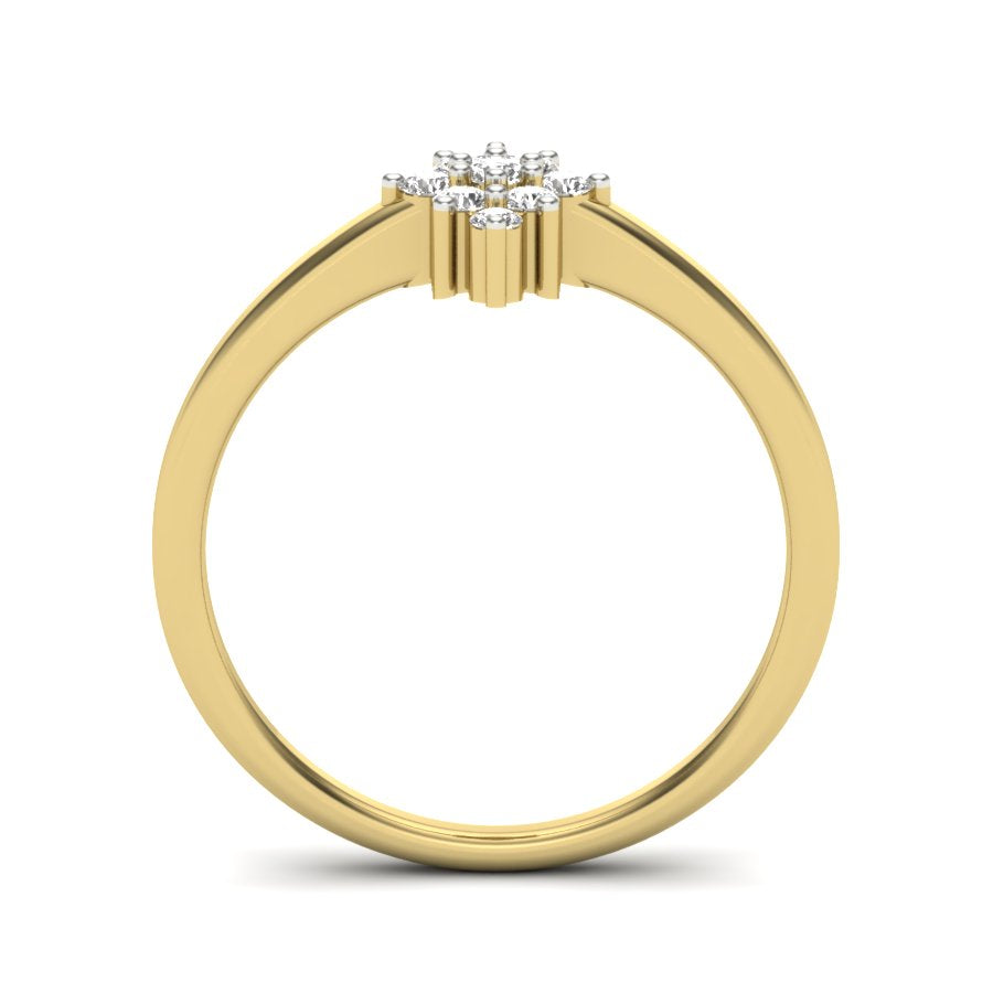 Yellow Gold Plated Sterling Silver Ring