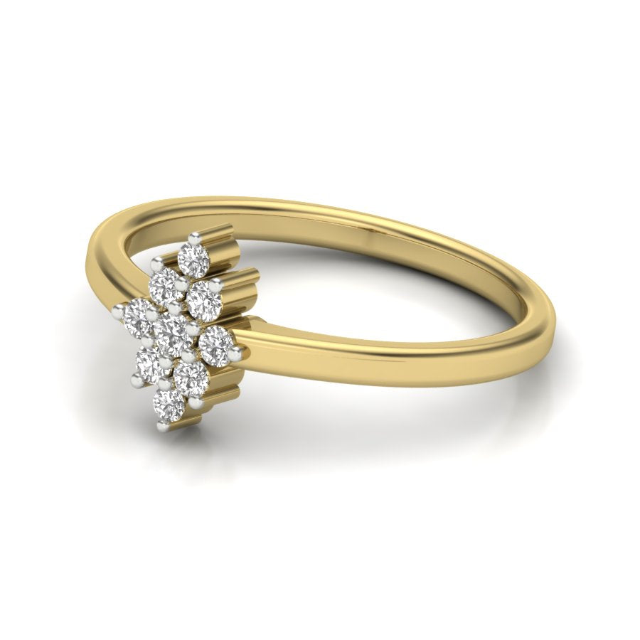 Yellow Gold Plated Sterling Silver Ring