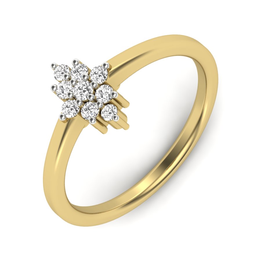Yellow Gold Plated Sterling Silver Ring
