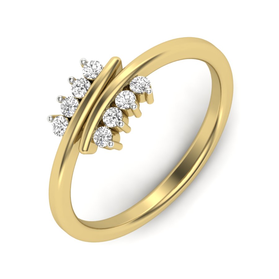 Yellow Gold Plated Sterling Silver Ring