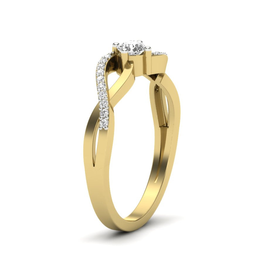 Yellow Gold Plated Sterling Silver Ring