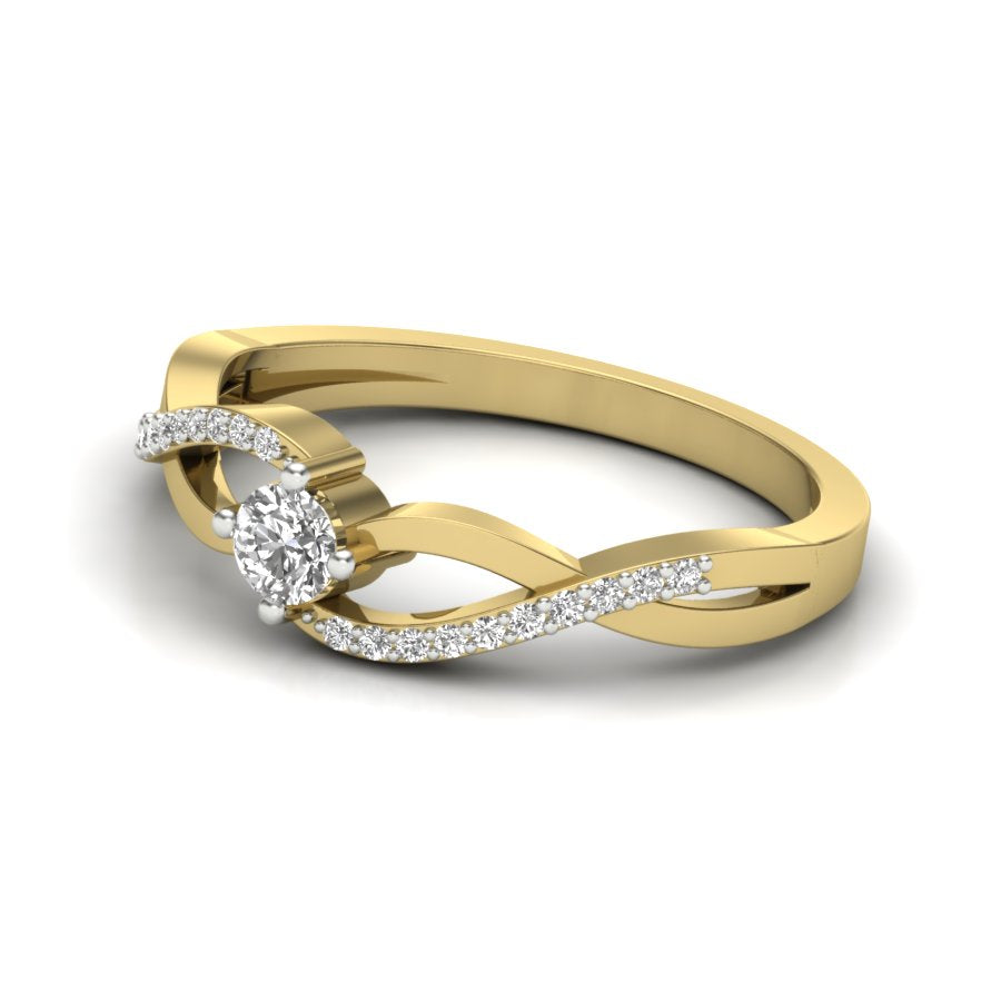 Yellow Gold Plated Sterling Silver Ring