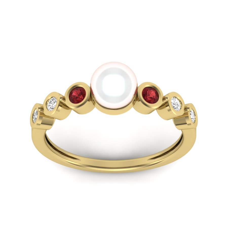Yellow Gold Plated Sterling Silver Ring