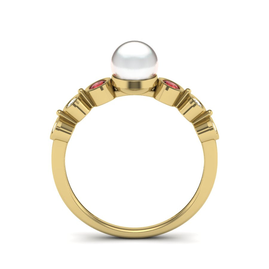 Yellow Gold Plated Sterling Silver Ring