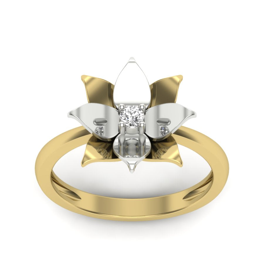 Yellow Gold Plated Sterling Silver Ring