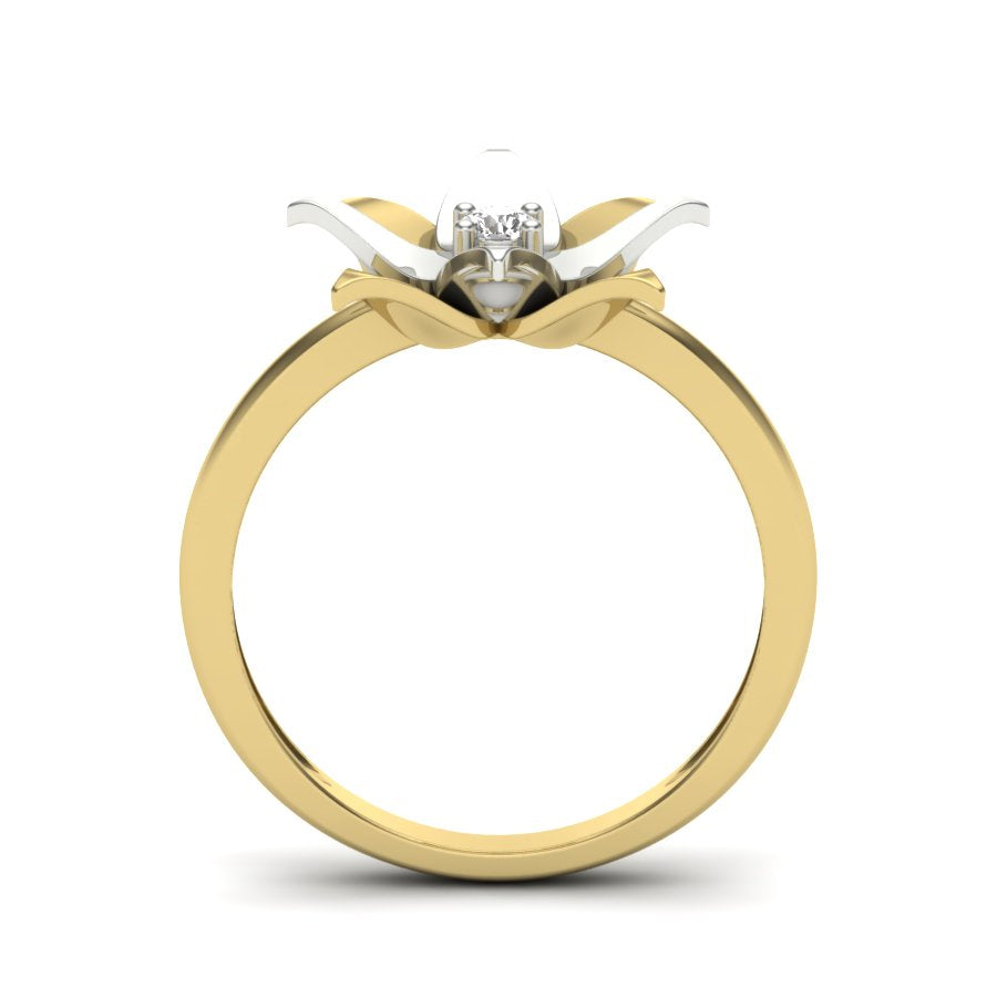Yellow Gold Plated Sterling Silver Ring