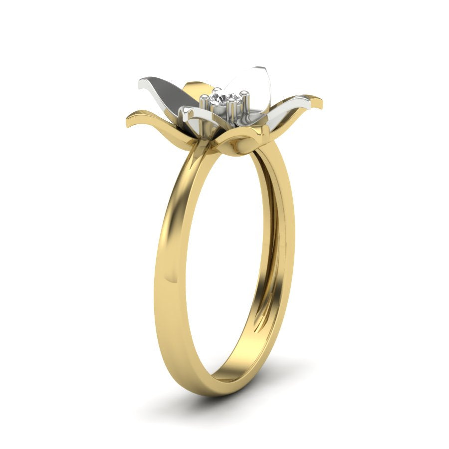 Yellow Gold Plated Sterling Silver Ring