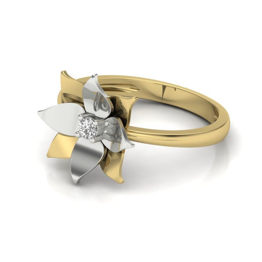 Yellow Gold Plated Sterling Silver Ring