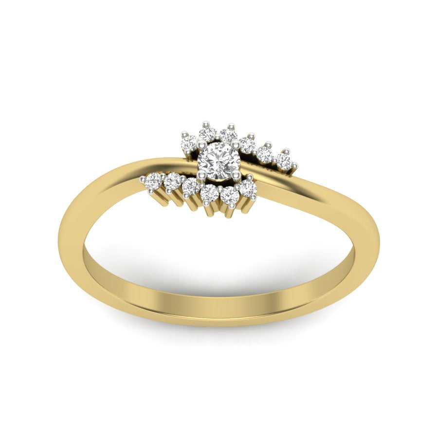Yellow Gold Plated Sterling Silver Ring