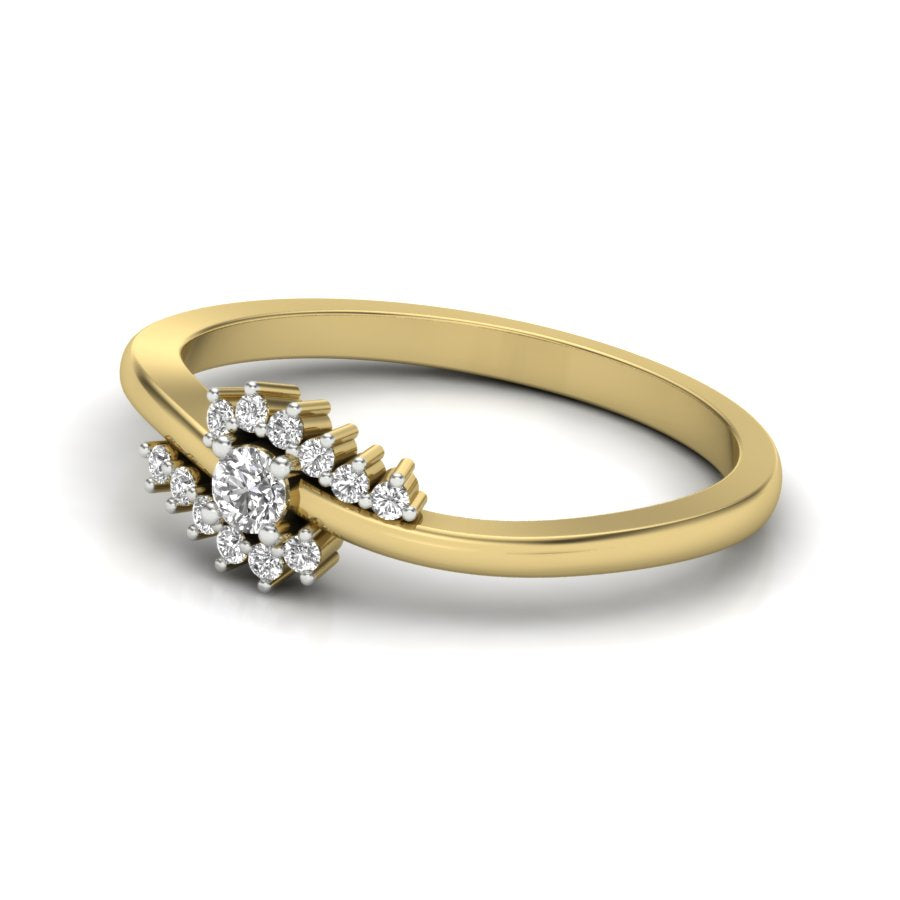 Yellow Gold Plated Sterling Silver Ring