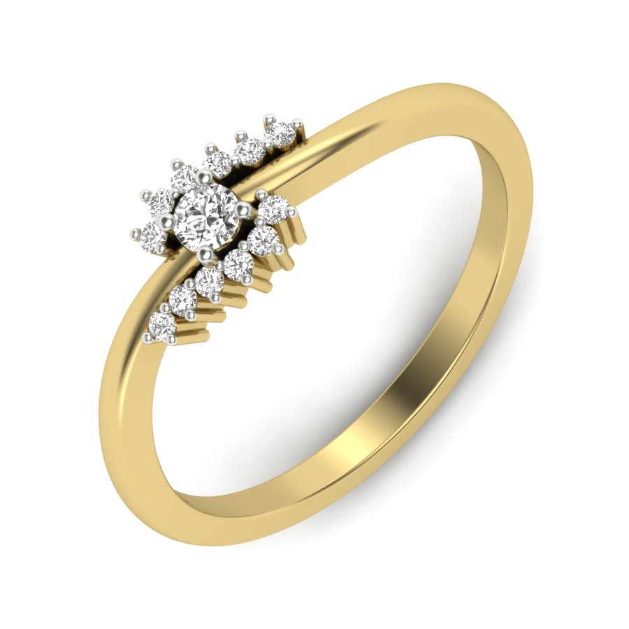 Yellow Gold Plated Sterling Silver Ring