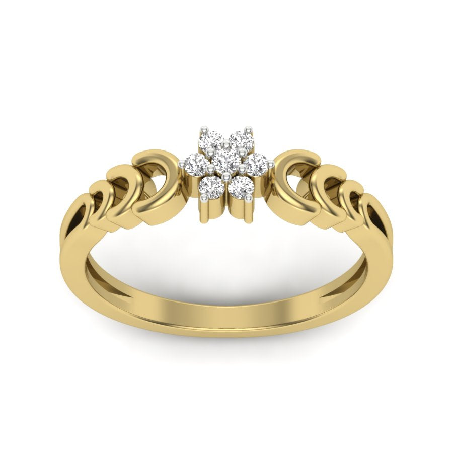 Yellow Gold Plated Sterling Silver Ring
